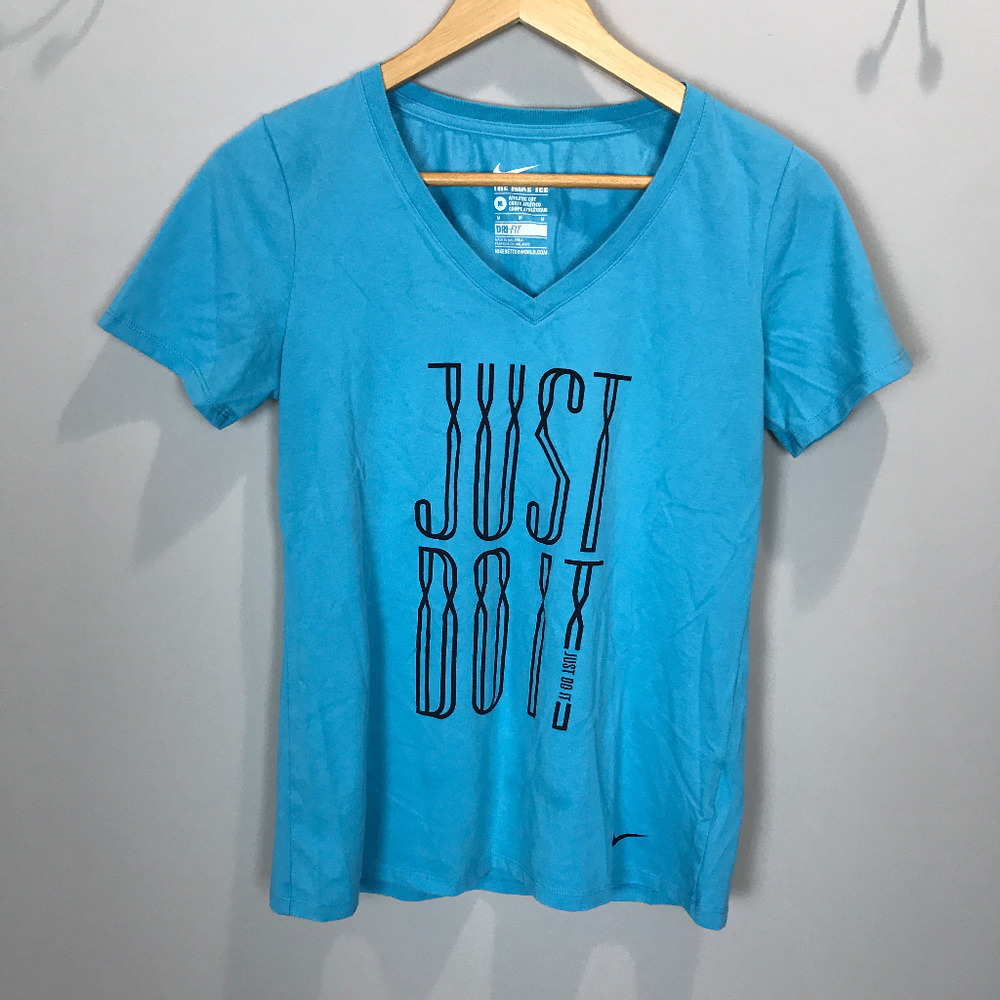 🌴 NIKE Sz M Turquoise Dri-Fit T